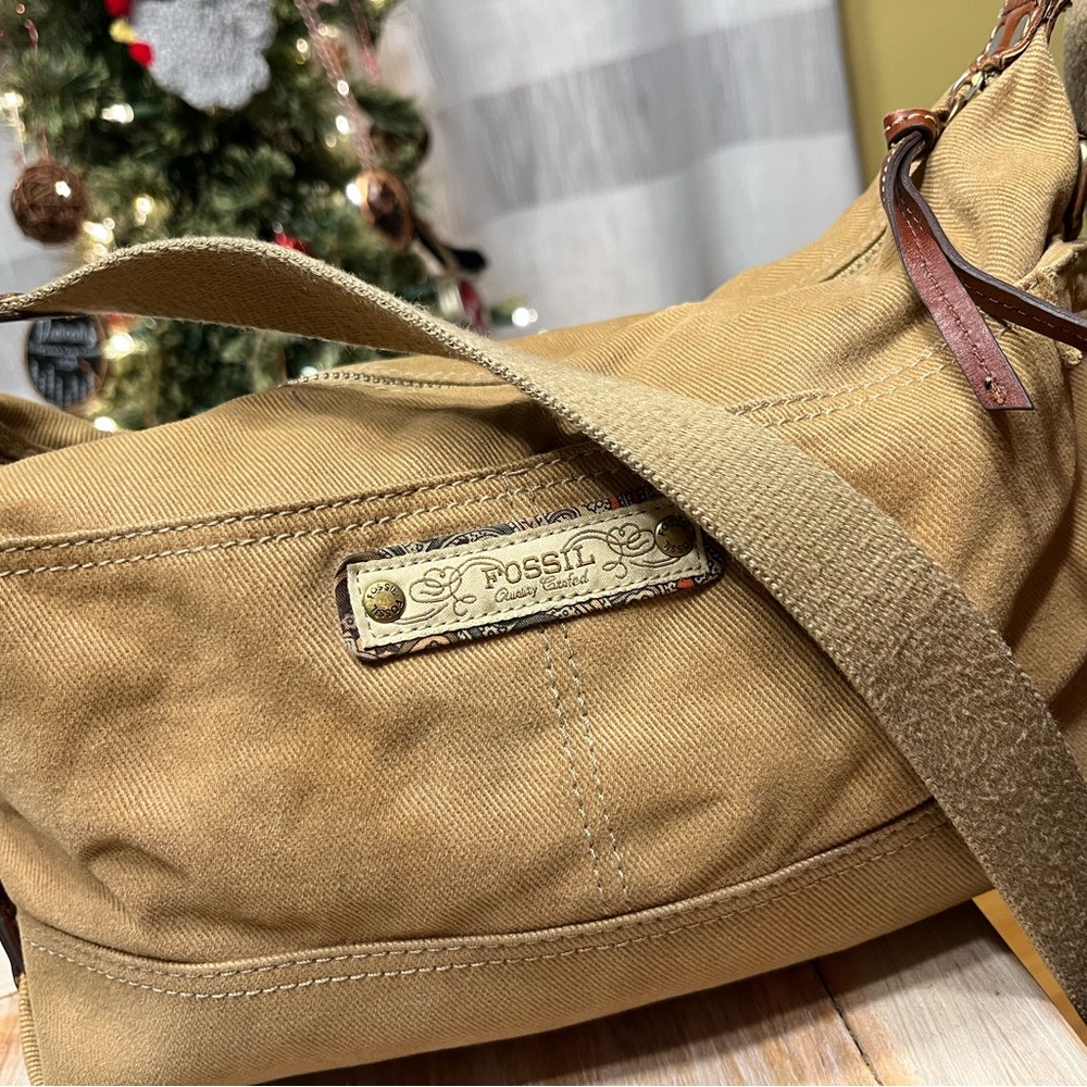 COPY - Fossil canvas shoulder bag